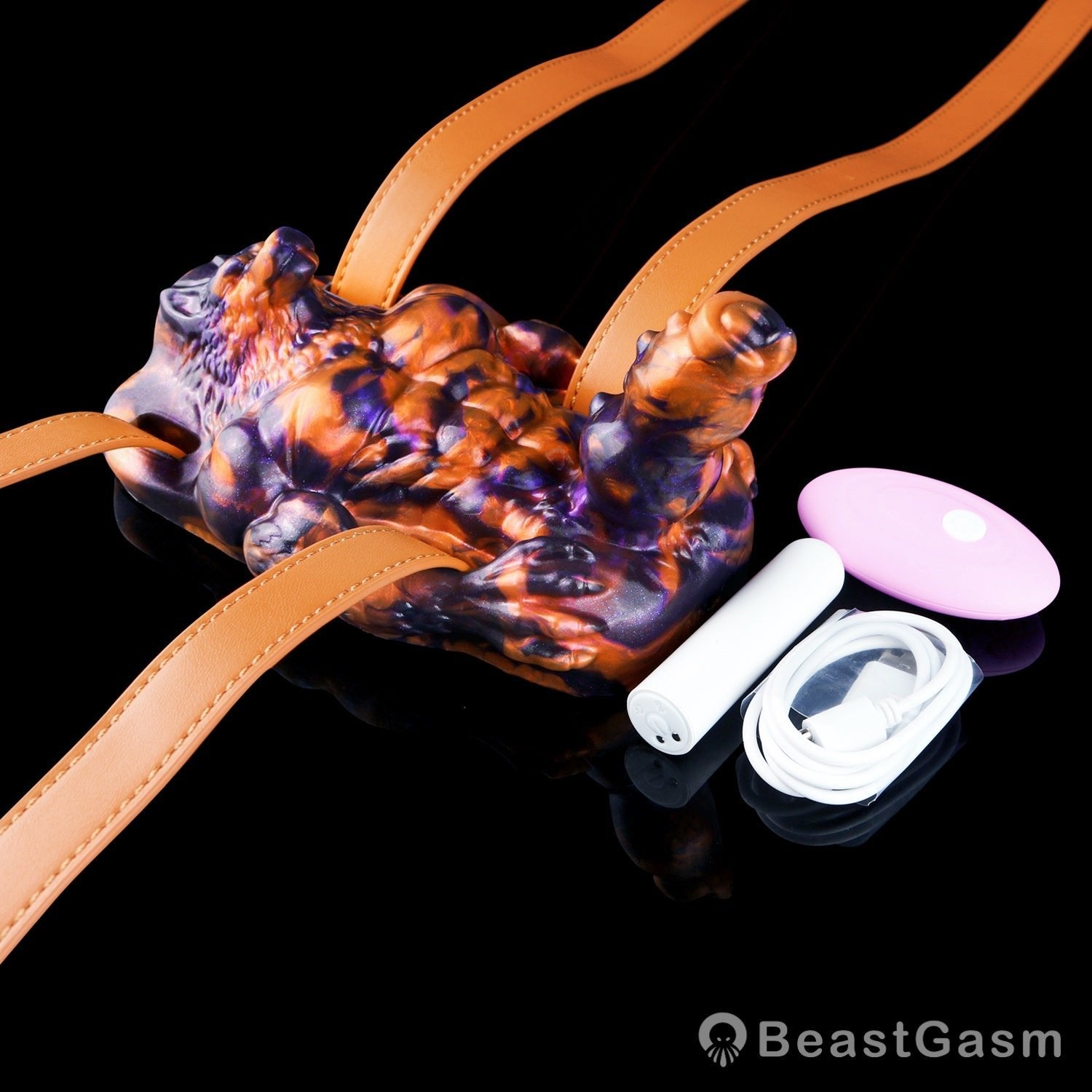 🐺 Dark Flame Wolf Lord: Wearable Fantasy Beast Grinder - BeastGasm