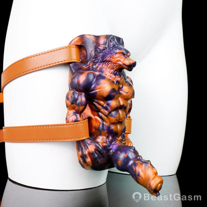 🐺 Dark Flame Wolf Lord: Wearable Fantasy Beast Grinder - BeastGasm