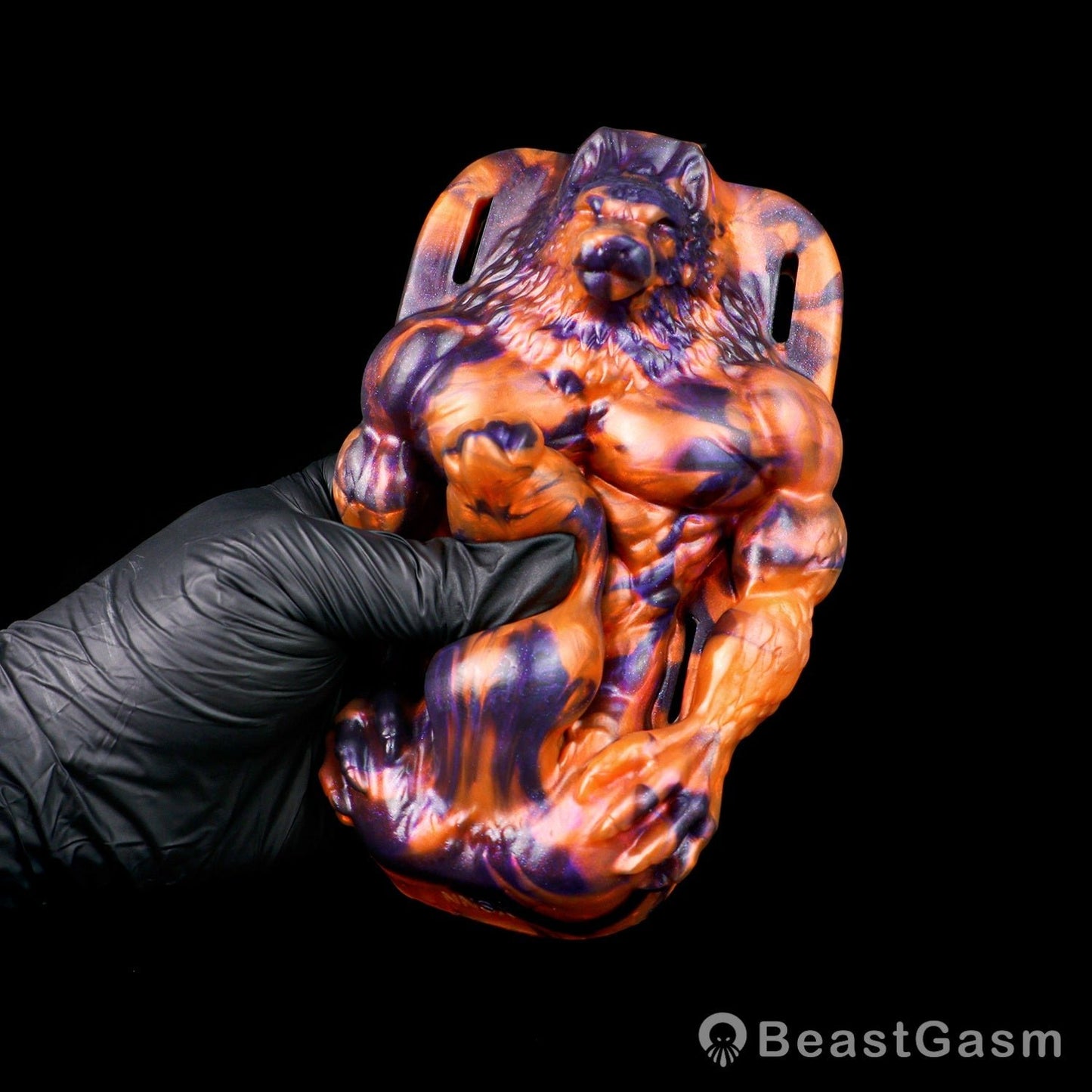 🐺 Dark Flame Wolf Lord: Wearable Fantasy Beast Grinder - BeastGasm