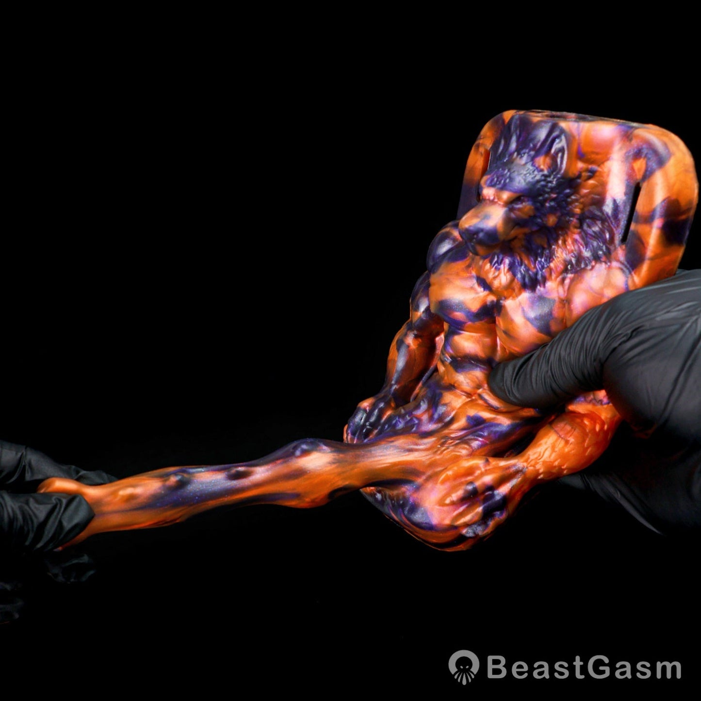 🐺 Dark Flame Wolf Lord: Wearable Fantasy Beast Grinder - BeastGasm
