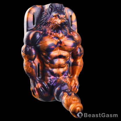 🐺 Dark Flame Wolf Lord: Wearable Fantasy Beast Grinder - BeastGasm