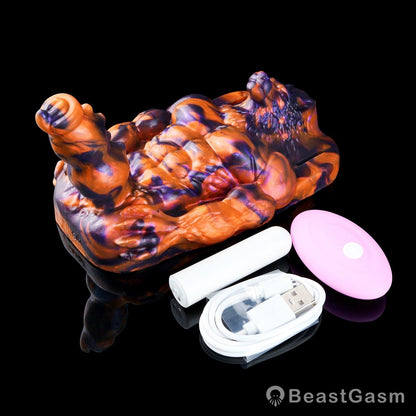 🐺 Dark Flame Wolf Lord: Wearable Fantasy Beast Grinder - BeastGasm