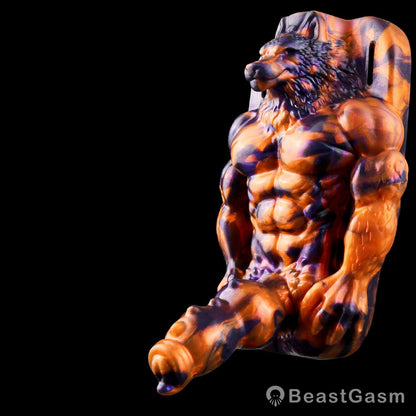 🐺 Dark Flame Wolf Lord: Wearable Fantasy Beast Grinder - BeastGasm