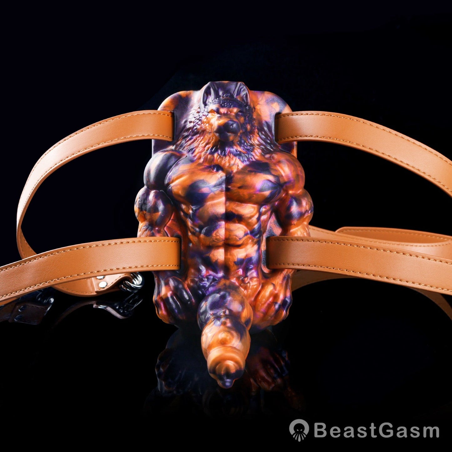 🐺 Dark Flame Wolf Lord: Wearable Fantasy Beast Grinder - BeastGasm