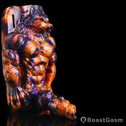 🐺 Dark Flame Wolf Lord: Wearable Fantasy Beast Grinder - BeastGasm