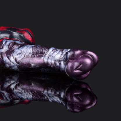 Dark Ice Dragon Dildo – Textured Fantasy Toy for Epic Pleasure - BeastGasm