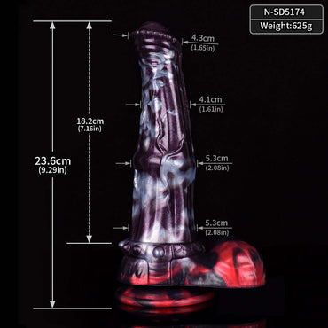 🐴 Dark Ice Monster Dildo Nykur – Fantasy Water Horse - BeastGasm