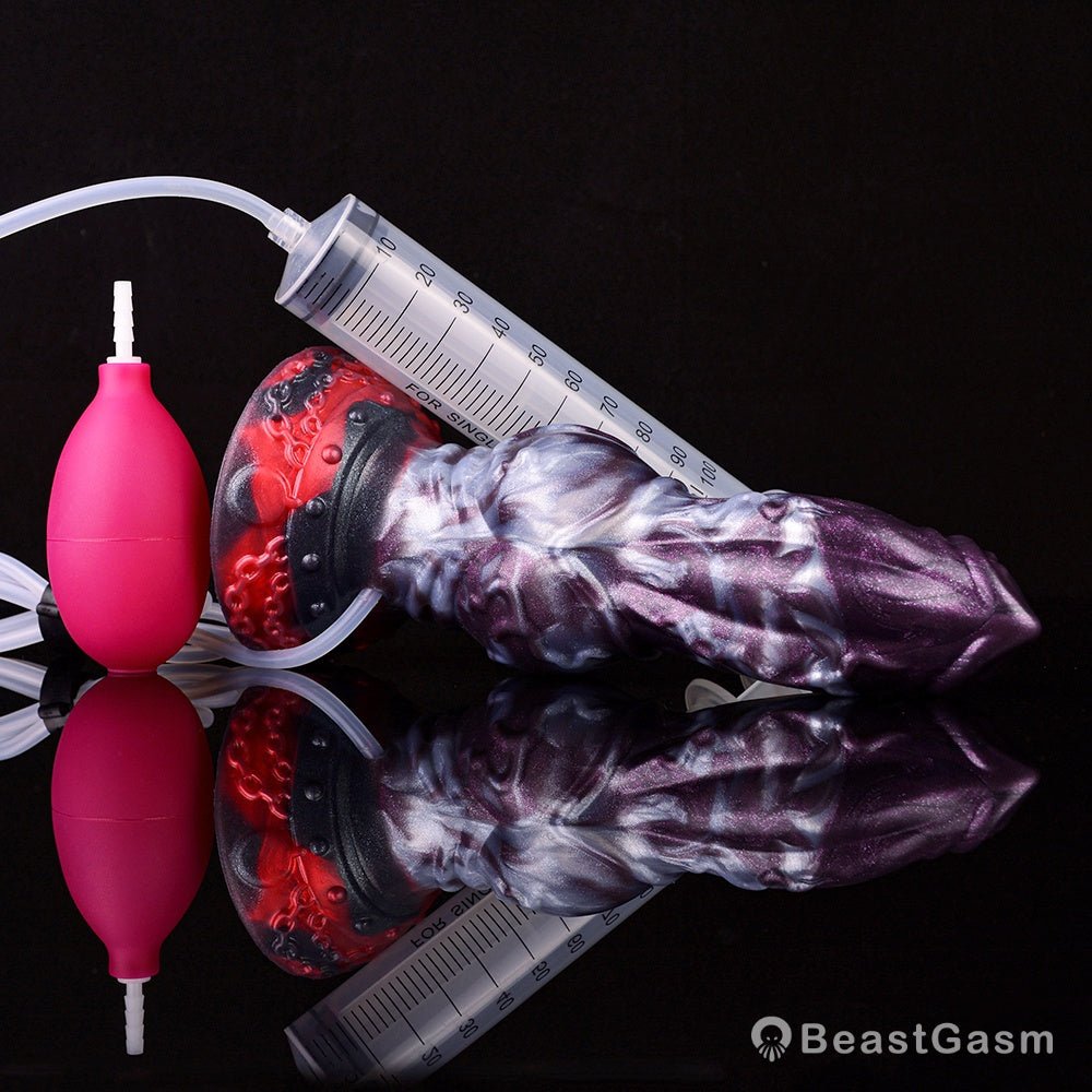 Dark Ice Monster Ejaculating Dildo - Barbegazi - BeastGasm