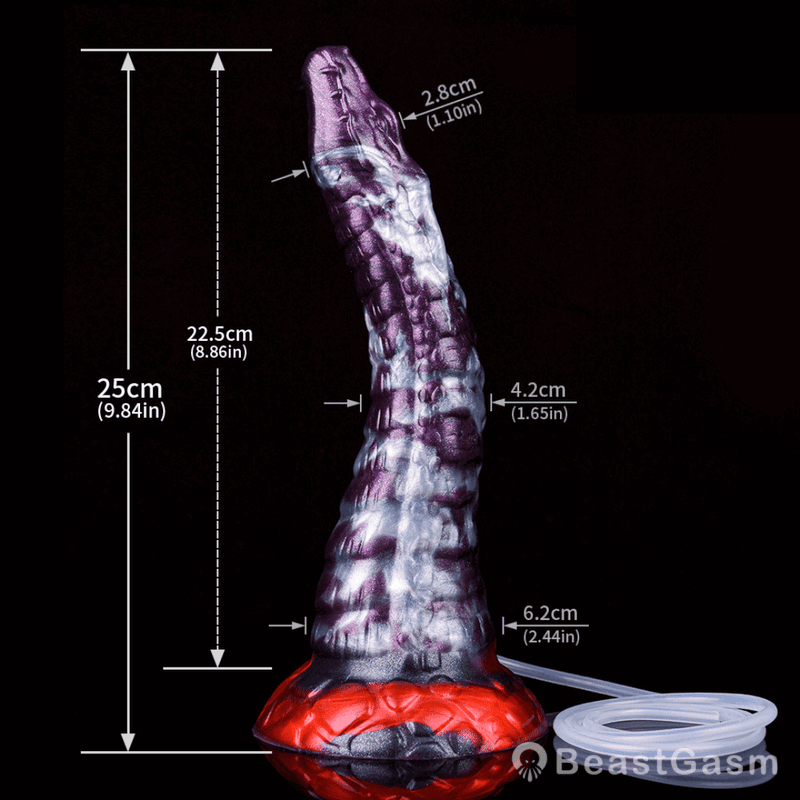 🐍 Dark Ice Monster Ejaculating Dildo - Jaculus - BeastGasm