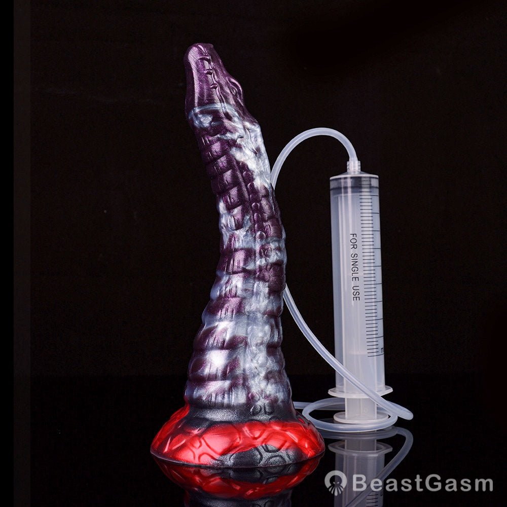 🐍 Dark Ice Monster Ejaculating Dildo - Jaculus - BeastGasm