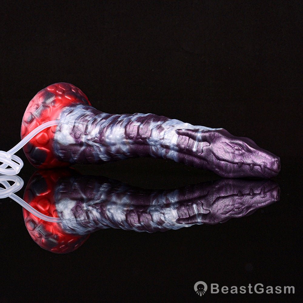 🐍 Dark Ice Monster Ejaculating Dildo - Jaculus - BeastGasm