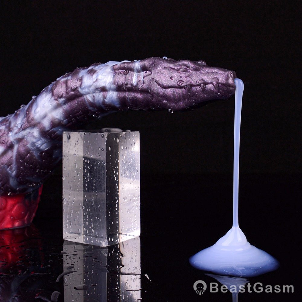 🐍 Dark Ice Monster Ejaculating Dildo - Jaculus - BeastGasm