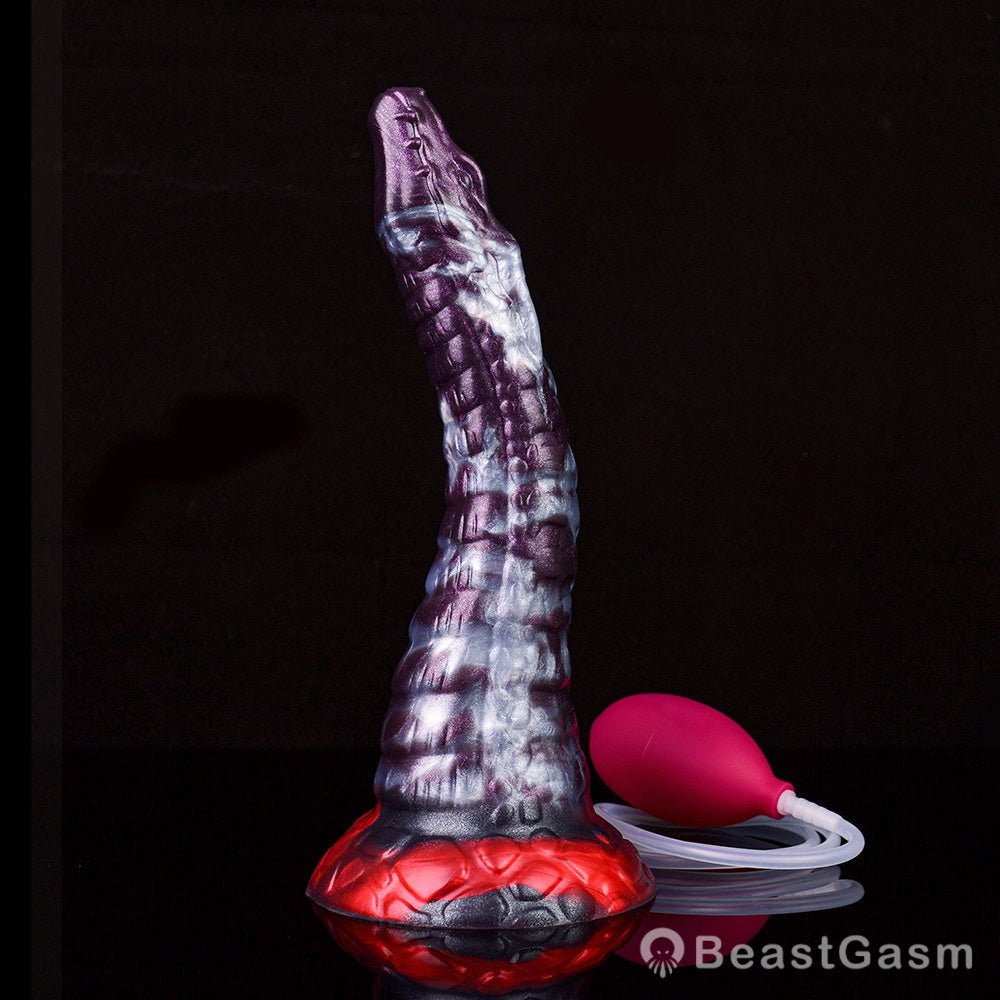 🐍 Dark Ice Monster Ejaculating Dildo - Jaculus - BeastGasm