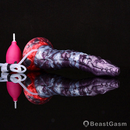 🐍 Dark Ice Monster Ejaculating Dildo - Jaculus - BeastGasm