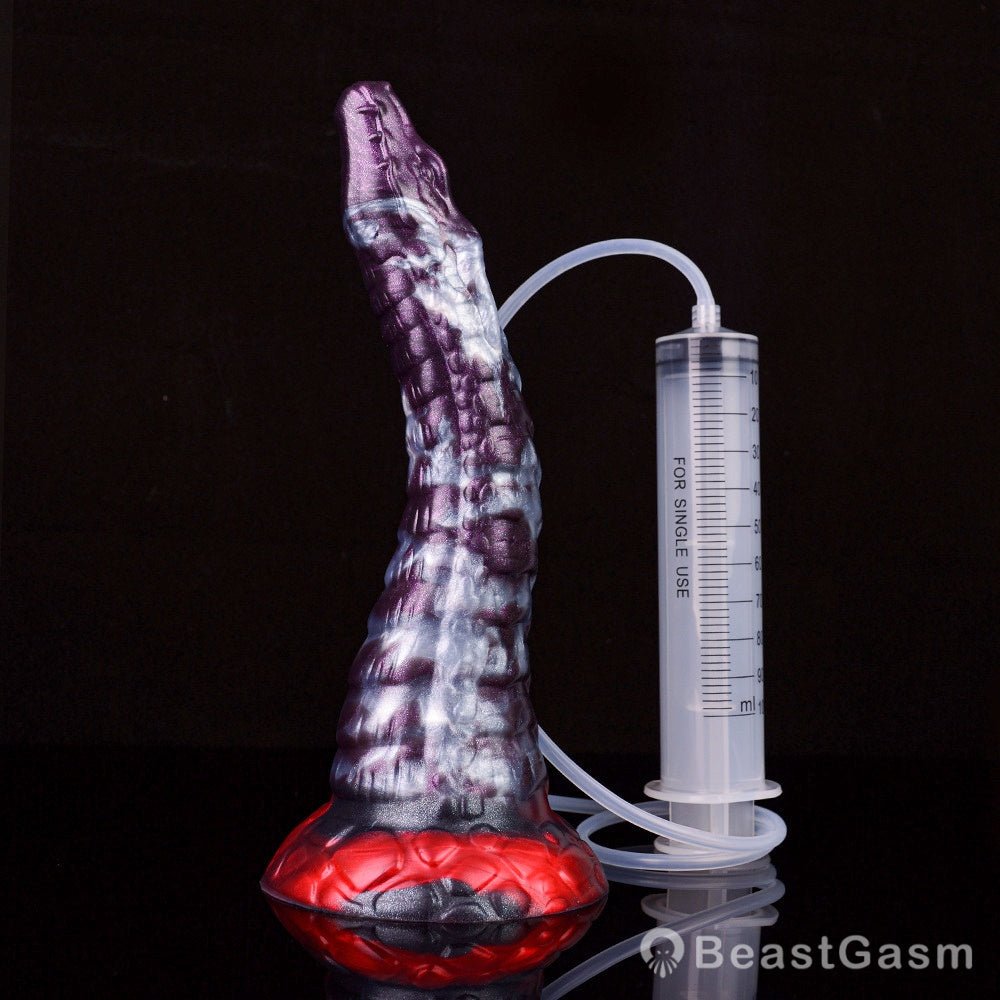 🐍 Dark Ice Monster Ejaculating Dildo - Jaculus - BeastGasm