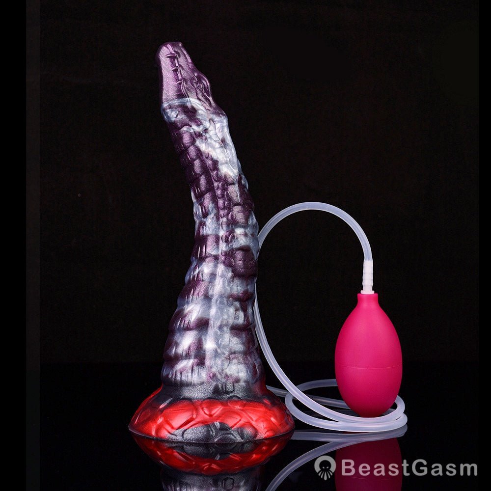 🐍 Dark Ice Monster Ejaculating Dildo - Jaculus - BeastGasm