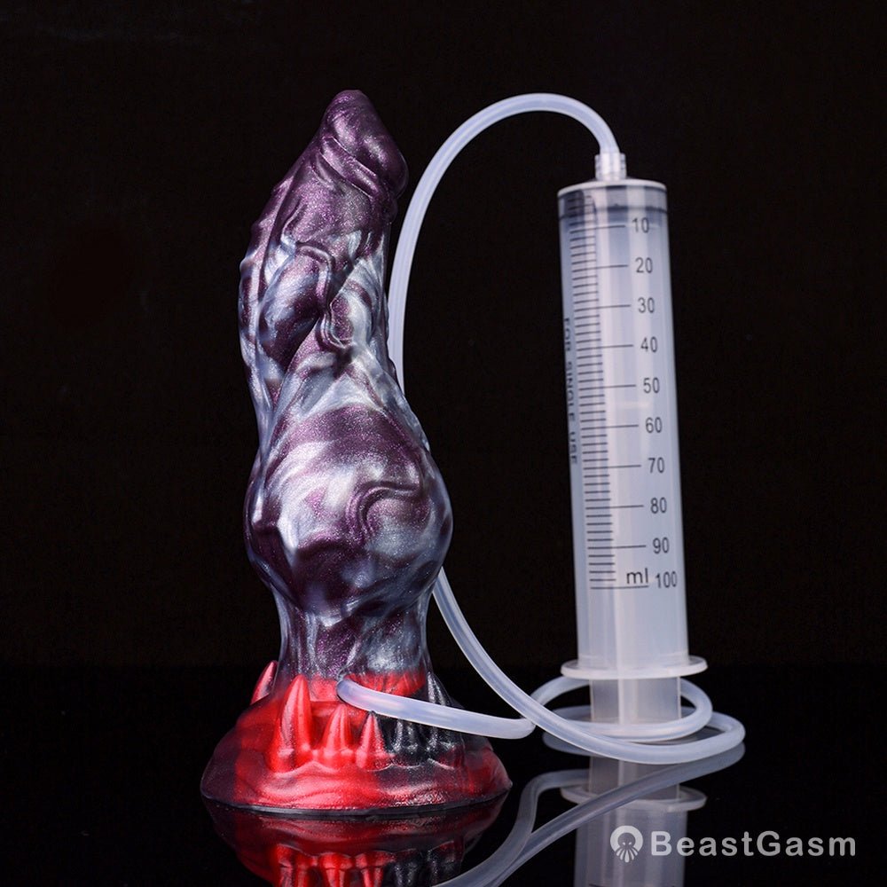 Dark Ice Monster Ejaculating Dildo - Manticore - BeastGasm