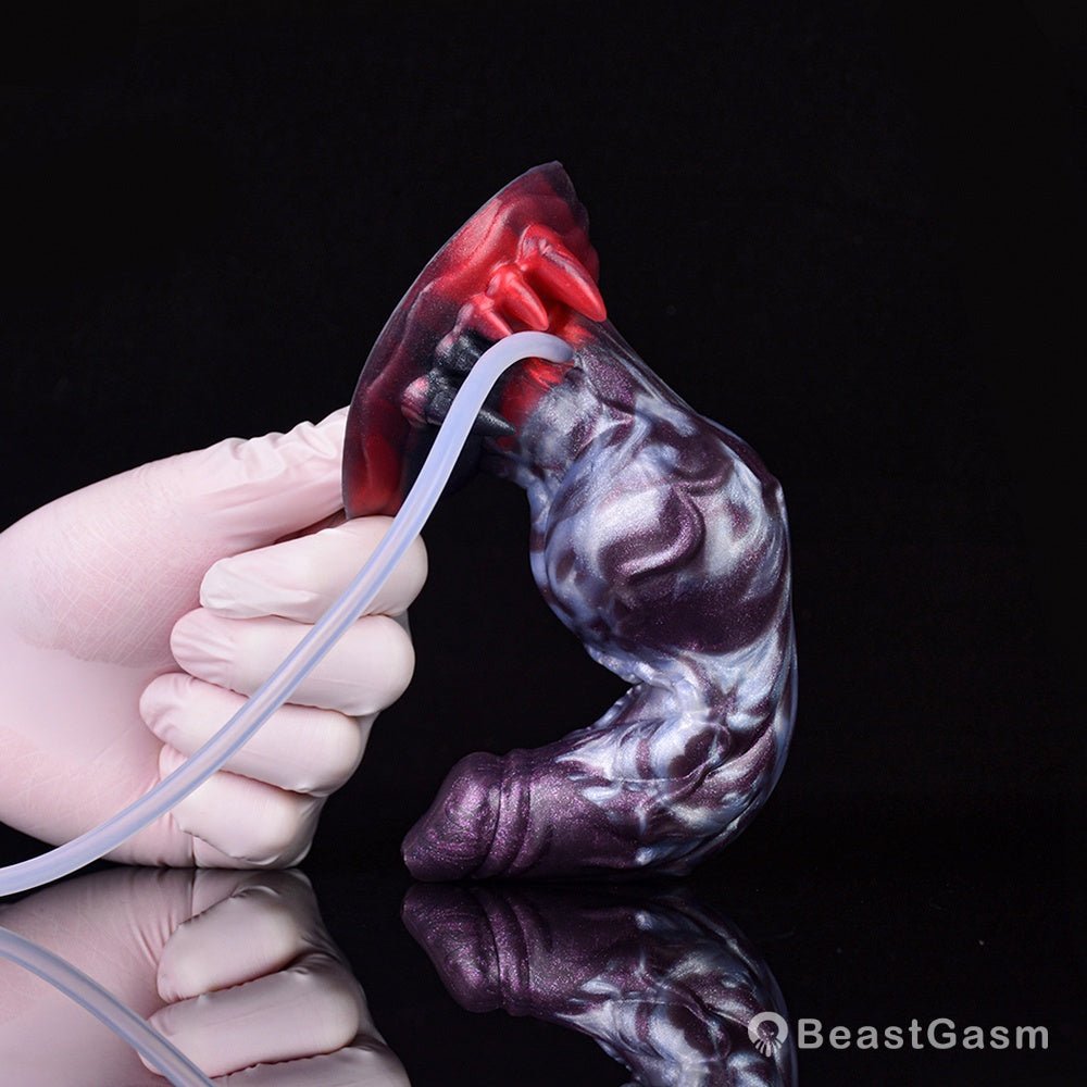 Dark Ice Monster Ejaculating Dildo - Manticore - BeastGasm