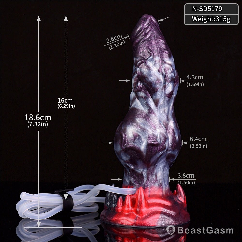 Dark Ice Monster Ejaculating Dildo - Manticore - BeastGasm