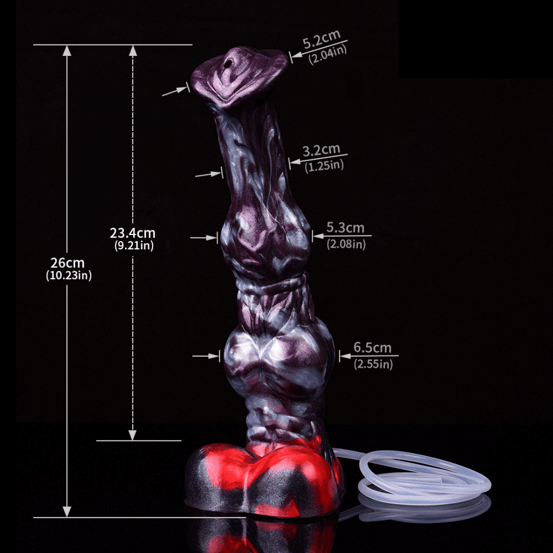 Dark Ice Monster Ejaculating Dildo - Zenyatta - BeastGasm