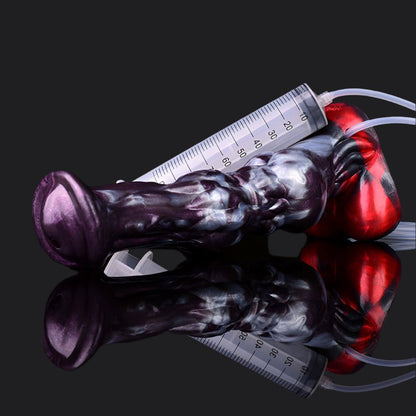 Dark Ice Monster Ejaculating Dildo - Zenyatta - BeastGasm