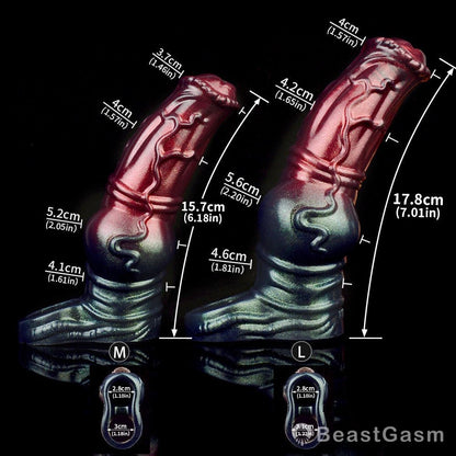 Dark Stallion Fantasy Knot Penis Sleeve – Thick & Textured 🐎🔥 - BeastGasm