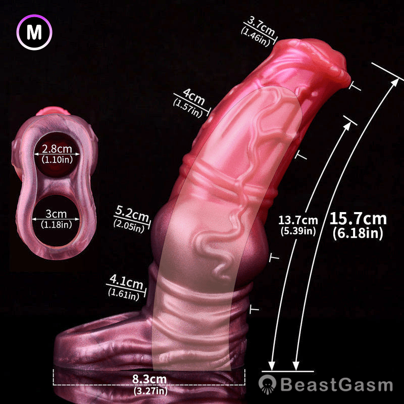 Dark Stallion Fantasy Knot Penis Sleeve – Thick & Textured 🐎🔥 - BeastGasm