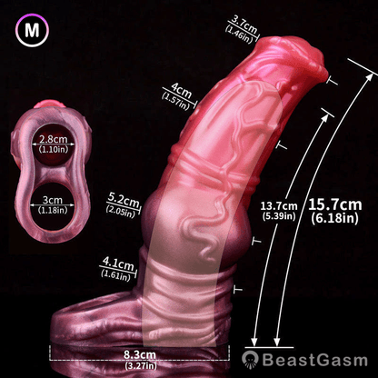 Dark Stallion Fantasy Knot Penis Sleeve – Thick & Textured 🐎🔥 - BeastGasm