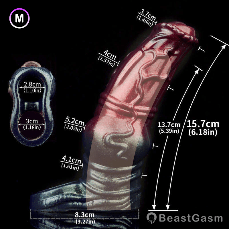 Dark Stallion Fantasy Knot Penis Sleeve – Thick & Textured 🐎🔥 - BeastGasm