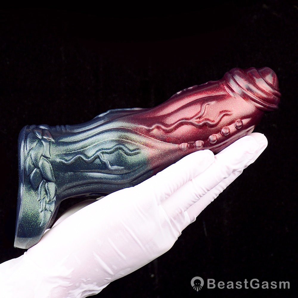 Dark Warrior Nightblade Penis Sleeve – Spiked & Textured Fantasy ⚔️🔥 - BeastGasm