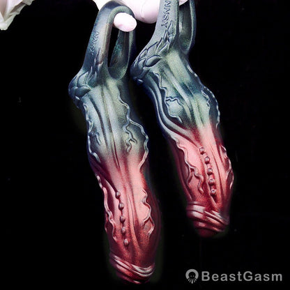 Dark Warrior Nightblade Penis Sleeve – Spiked & Textured Fantasy ⚔️🔥 - BeastGasm