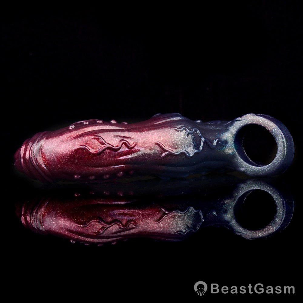 Dark Warrior Nightblade Penis Sleeve – Spiked & Textured Fantasy ⚔️🔥 - BeastGasm