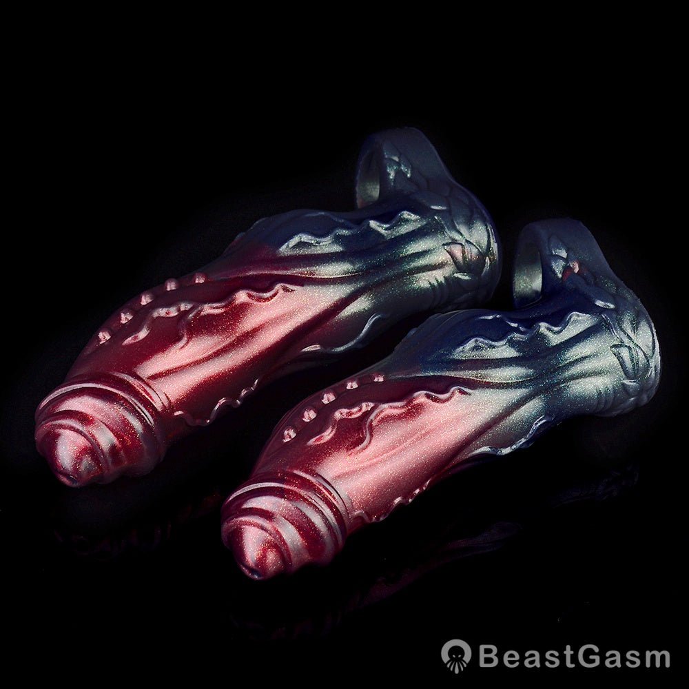 Dark Warrior Nightblade Penis Sleeve – Spiked & Textured Fantasy ⚔️🔥 - BeastGasm