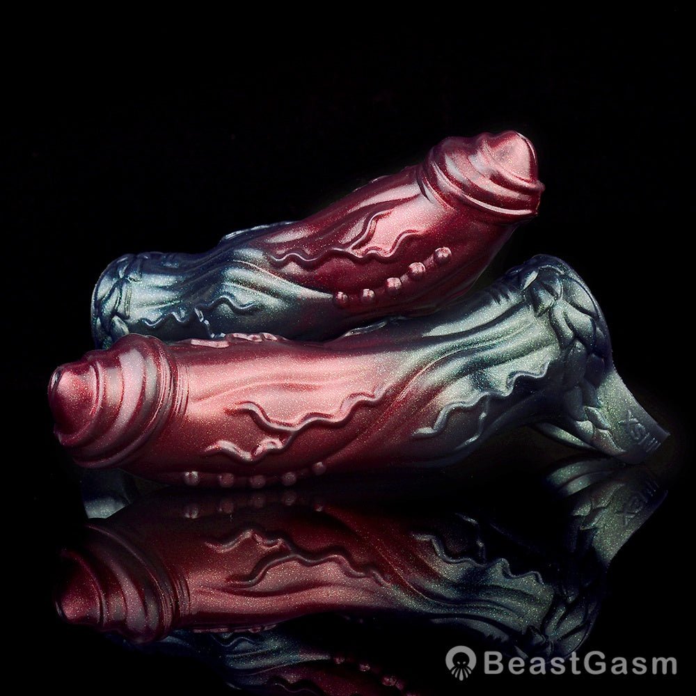 Dark Warrior Nightblade Penis Sleeve – Spiked & Textured Fantasy ⚔️🔥 - BeastGasm