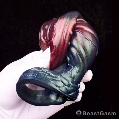 Dark Warrior Nightblade Penis Sleeve – Spiked & Textured Fantasy ⚔️🔥 - BeastGasm