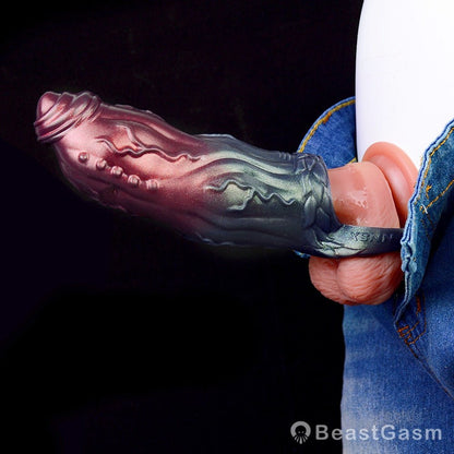 Dark Warrior Nightblade Penis Sleeve – Spiked & Textured Fantasy ⚔️🔥 - BeastGasm