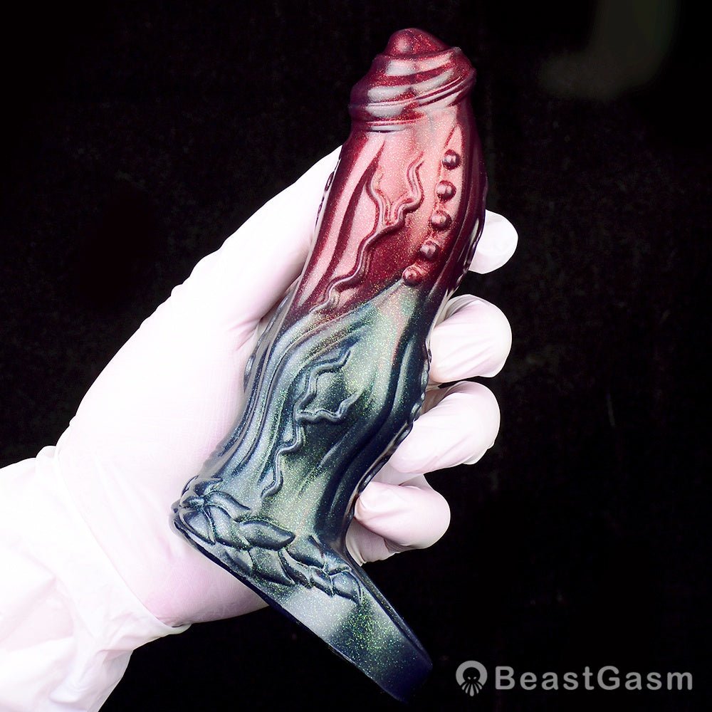 Dark Warrior Nightblade Penis Sleeve – Spiked & Textured Fantasy ⚔️🔥 - BeastGasm