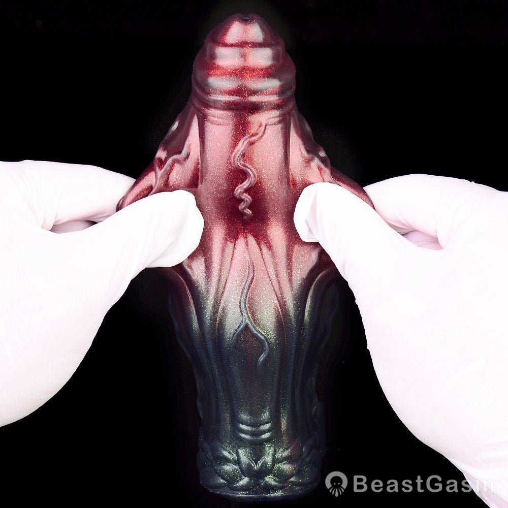 Dark Warrior Nightblade Penis Sleeve – Spiked & Textured Fantasy ⚔️🔥 - BeastGasm