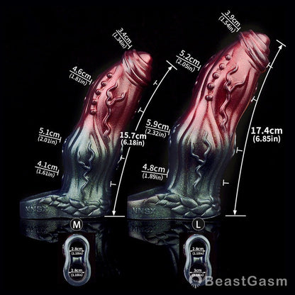 Dark Warrior Nightblade Penis Sleeve – Spiked & Textured Fantasy ⚔️🔥 - BeastGasm