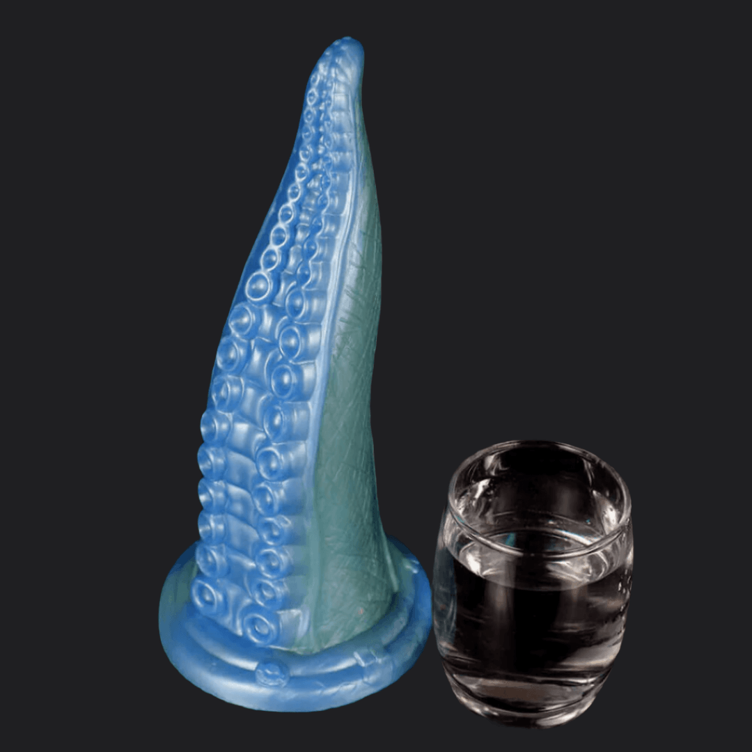 Deep Blue Octopus Tentacle Dildo – Suctioned Fantasy Pleasure - BeastGasm