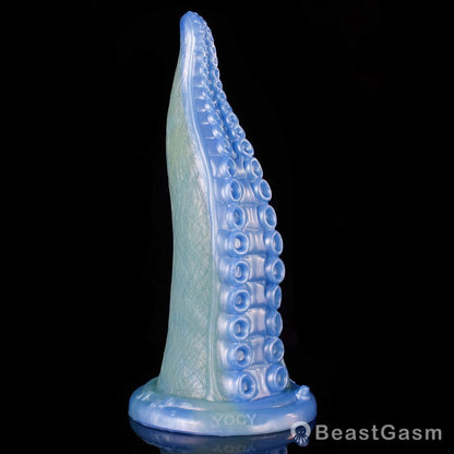 Deep Blue Octopus Tentacle Dildo – Suctioned Fantasy Pleasure - BeastGasm
