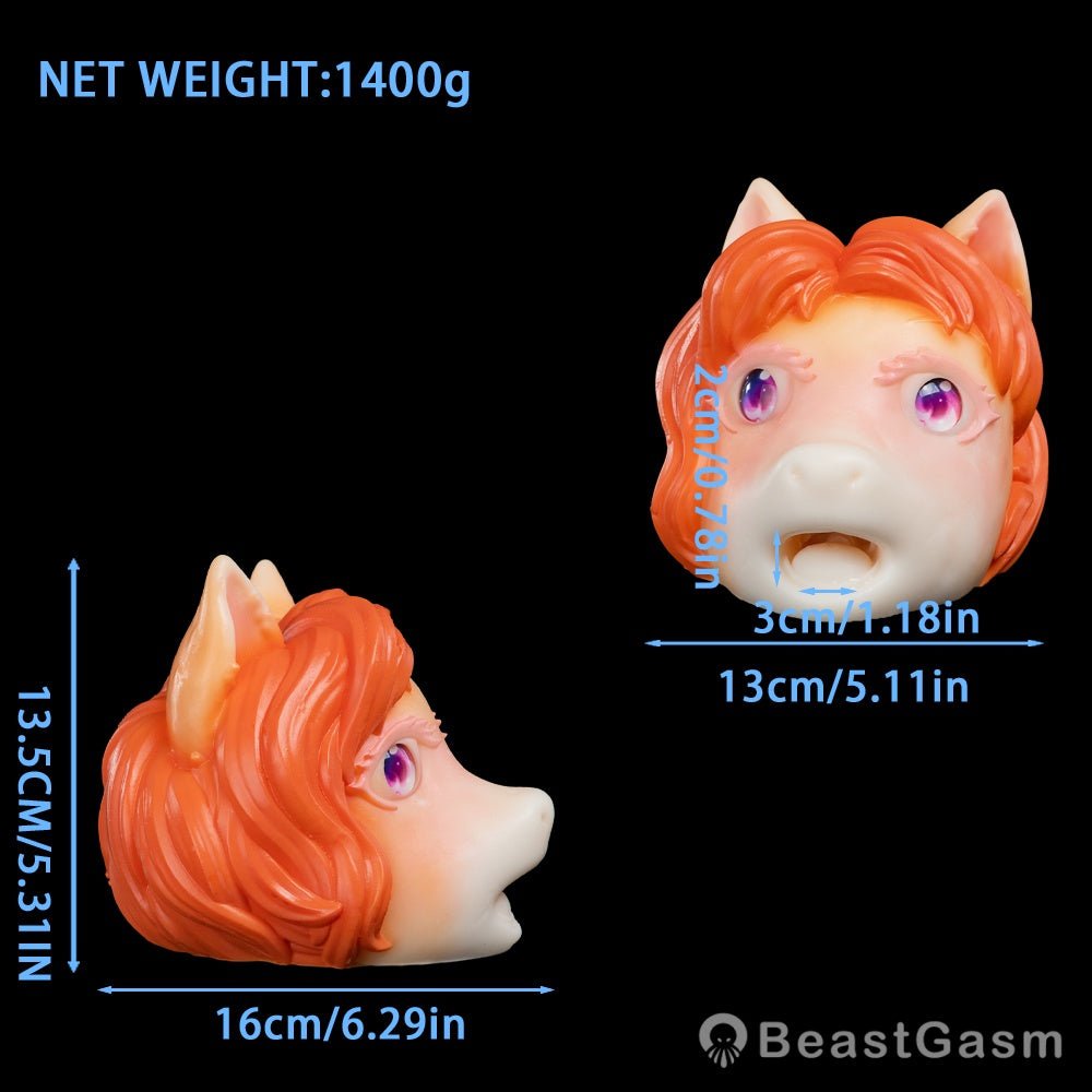 Deer Pony Pocket Pussy – Fantasy Oral Silicone Toy 🦌 - BeastGasm