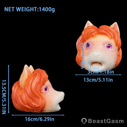 Deer Pony Pocket Pussy – Fantasy Oral Silicone Toy 🦌 - BeastGasm