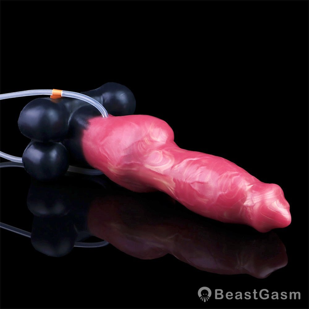 🐶 Dog Knot Inflatable Dildo – Squirting Anal Fantasy Toy by BeastGasm - BeastGasm