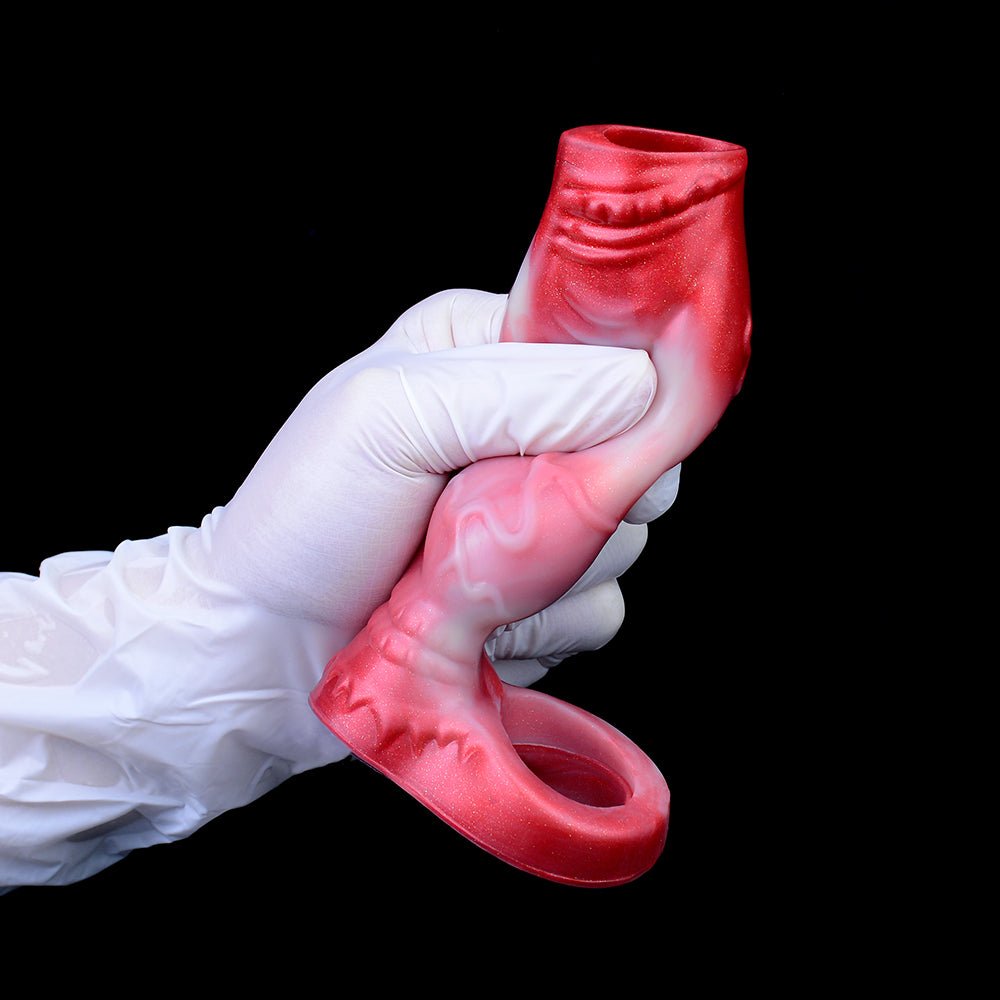 Domlust Fantasy Cock Sleeve – Realistic Dog Knot Extender Toy - BeastGasm