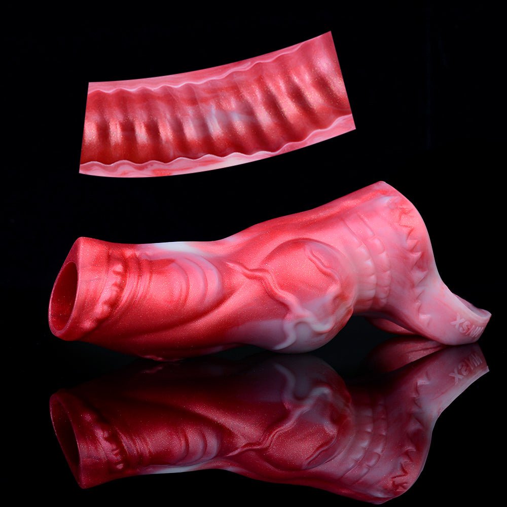 Domlust Fantasy Cock Sleeve – Realistic Dog Knot Extender Toy - BeastGasm