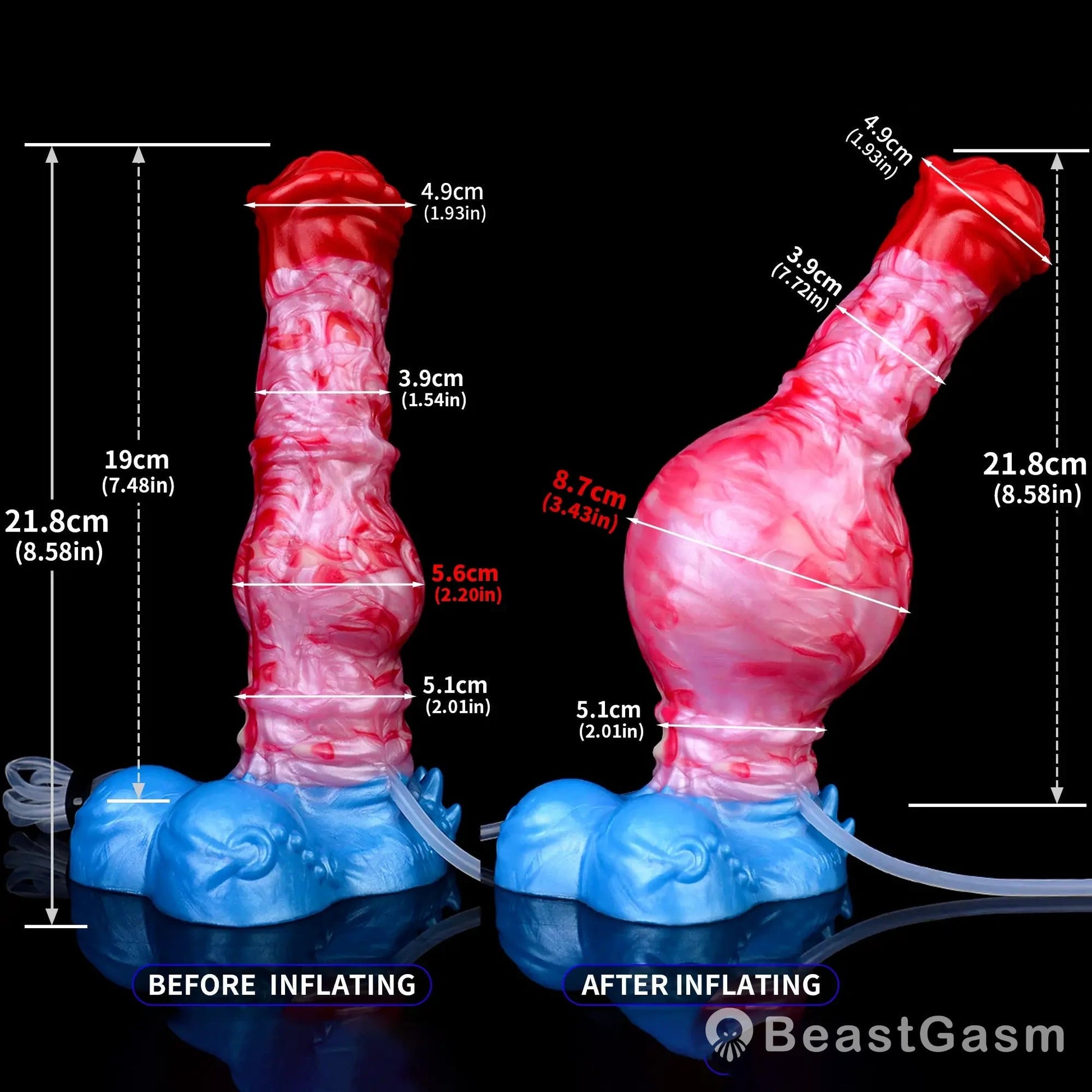 Domlust Inflatable Horse Dildo – Squirting Fantasy Dragon Toy - BeastGasm