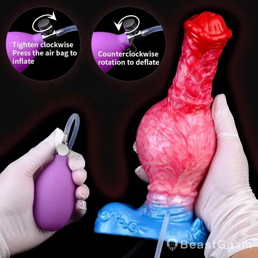 Domlust Inflatable Horse Dildo – Squirting Fantasy Dragon Toy - BeastGasm