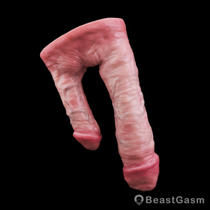 👾 Double Dildo with Suction Base | Demonbound Twin - BeastGasm
