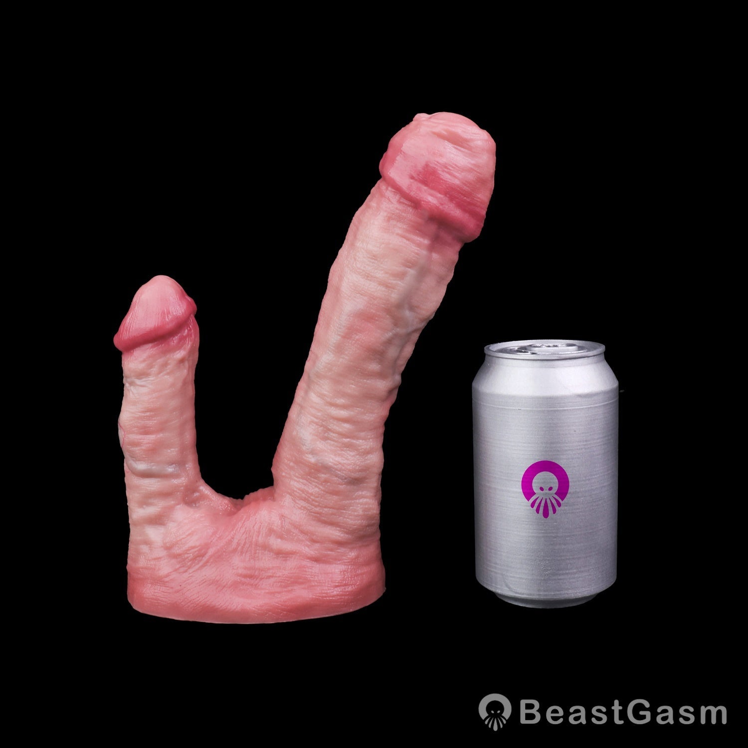 👾 Double Dildo with Suction Base | Demonbound Twin - BeastGasm